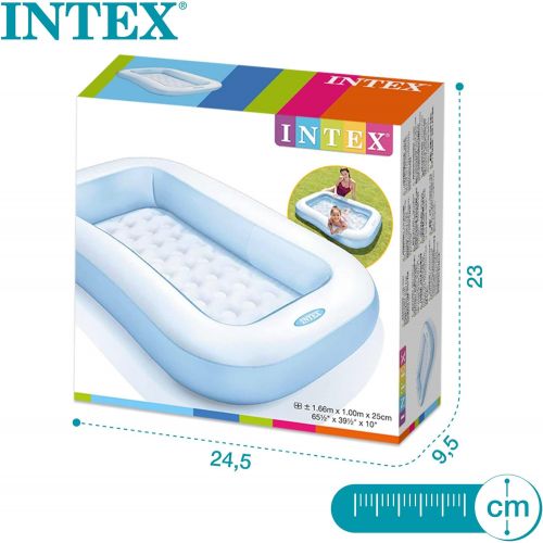 인텍스 Intex Rectangular Baby Pool with Soft Inflatable Floor