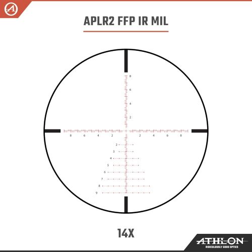  Athlon Optics Talos BTR 4-14x44 First Focal Plane Riflescope, APLR2 FFP IR MIL Reticle, Black