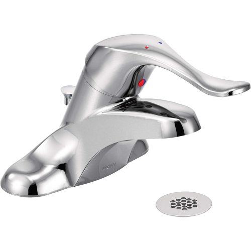  Moen 8425 Commercial M-Bition 4-Inch Centerset Lavatory Faucet with Grid Strainer 1.5 gpm, Chrome