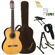 Takamine TC132SC Classical Nylon String Acoustic -Electric Guitar with Hard Case & ChromaCast Accessories