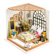 SuperSmartChoices Rolife DIY Miniature Dollhouse Kit,Dreamy Bedroom with Furniture,Wooden Dollhouse Kit for Kids,Toy Playset Gift for Teens,Best Birthday/Christmas for Women and Gi