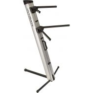 Ultimate Support APEX AX-48 PRO SILVER APEX Series Two-tier Portable Column Keyboard Stand (Silver)