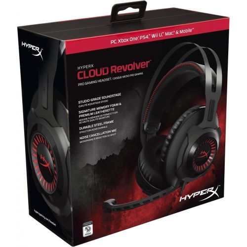  Amazon Renewed HyperX Cloud Revolver Gaming Headset for PC & PS4 (HX-HSCR-BK/NA) (Renewed)