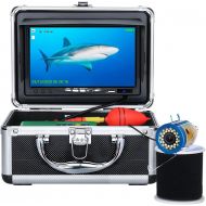 [아마존베스트]Underwater Fishing Camera, Anysun Portable Fish Finder Camera with 7 Color LCD monitor HD1080P Waterproof IP68 Underwater Viewing System with 30m/100ft Cable for Ice, Lake, Boat, S
