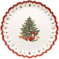 Toy’s Delight Serving Platter by Villeroy & Boch - Perfect for Christmas Cookies and Holiday Treats -Premium Porcelain - Dishwasher Safe - 17.5 Inches