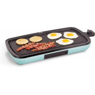 [아마존베스트]DASH DEG200GBAQ01 Everyday Nonstick Electric Griddle for Pancakes, Burgers, Quesadillas, Eggs & other on the go Breakfast, Lunch & Snacks with Drip Tray + Included Recipe Book, 20i