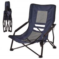 Cascade Custpromo Folding Outdoor High-Back Portable Lightweight Durable Hiking Fishing Travel Backpack Beach Chairs (Blue), 23.2 x 22.0 x 27.1 (L x W x H),
