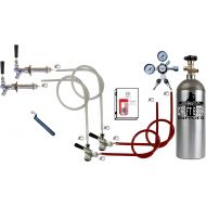 [아마존베스트]Home Brew Stuff Standard Double Faucet Door Mount Kegerator Keg Tap Conversion Kit