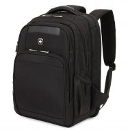 Swiss Gear SWISSGEAR 6392 ScanSmart Large Padded Laptop TSA Friendly Backpack - Black on Black