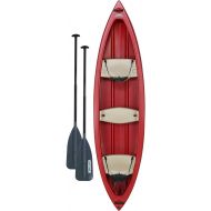 Kodiak Canoe with 2 Paddles, Red, 13'