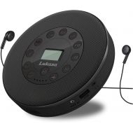 [아마존베스트]Rechargeable Portable Bluetooth CD Player, Lukasa Compact Music CD Disc Player for Home/Car/Travel, Home Audio Boombox with Stereo Speaker & LCD Display, Support CD USB AUX Input,