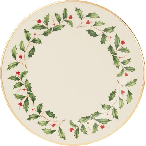 레녹스 Lenox Holiday 12 Piece Plate & Bowl Set, 14.90 LB, Red & Green