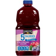 Langers 5 Juice Cocktail, Cranberry Grape, 64 Ounce (Pack of 8)