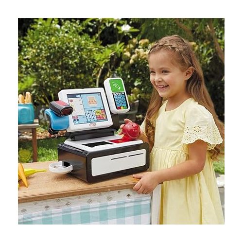  Little Tikes First Self-Checkout Stand Realistic Cash Register Pretend Play Toy for Kids