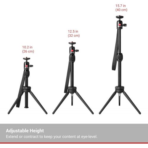 앤커 [아마존베스트]Anker Nebula Capsule Series Adjustable Tripod Stand, Compact, Aluminum Alloy Portable Projector Stand for Capsule, Capsule Max, and Capsule II with Universal Mount and Swivel Ball