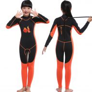MYLEDI 2mm Neoprene Kids One Piece Swimming and Diving Full Suit,Boys Girls Wetsuit