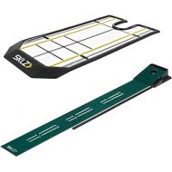 SKLZ Accelerator PRO - Indoor Golf Putting Mat with SKLZ True Line Putting Alignment Mirror - Improve Accuracy and Consistency Training Kit