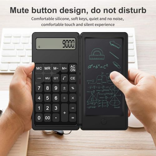  Calculators,JEOEUS,Doodle Pad Calculators,Kids Calculator，Calculator with Writing Tablet，Calculator Desktop,6 LCD Writing TabletCalculator12 Digit Display, Electronic Board Drawing