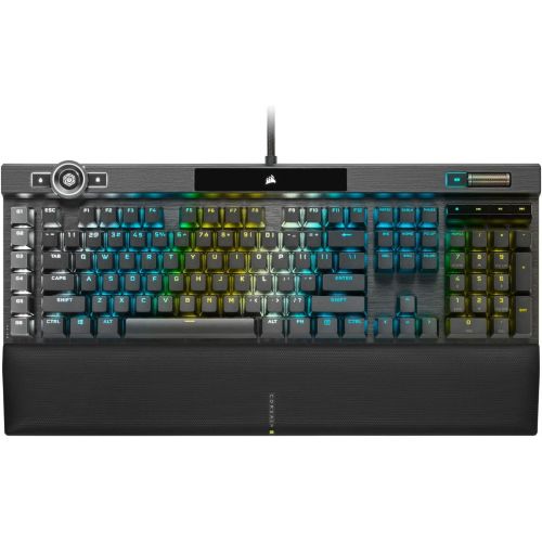 커세어 Corsair K100 RGB Mechanical Gaming Keyboard - Cherry MX Speed RGB Silver Keyswitches - AXON Hyper-Processing Technology for 4X Faster Throughput - 44-Zone RGB LightEdge - PBT Doubl