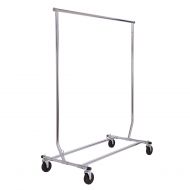 Econoco Adjustable Collapsible Rolling Rack Portable Clothing Rack  for Residential and Commercial Use