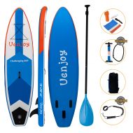 Sevylor Uenjoy Inflatable Stand Up Paddle Board (6 Inches Thick) Non-Slip Deck Adjustable Paddle, Backpack, Pump, Repairing kit
