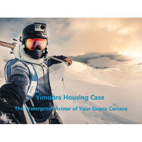 [아마존베스트]Yimobra Waterproof Case for GoPro Hero 7 Black Hero 6 Hero 5 Hero 2018 Diving Protective Housing Shell 147FT 45M with Bracket Accessories, Action Camera