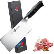 TUO Meat Cleaver - 6 inch Cleaver Knife Butcher Knife Meat Knife Chinese Chef Knife, German HC Stainless Steel Kitchen Knife, Pakkawood Handle Gift Box Cutlery, Fiery Phoenix Serie