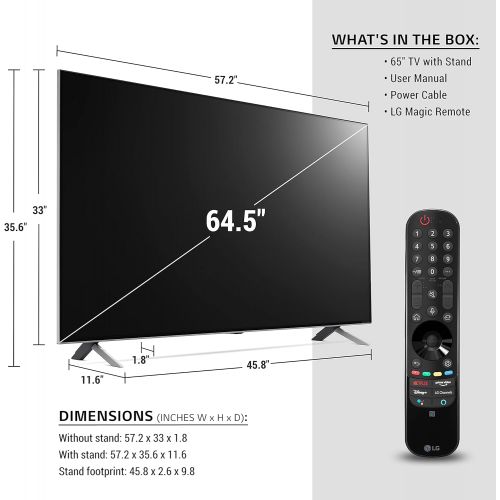  65인치 엘지 Alexa 빌트인 나노셀 99 Series 8K 스마트 UHD 티비 2021년형 (65NANO99UPA)