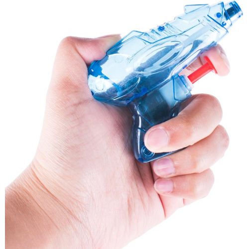  Super Z Outlet Mini Colorful Squirt Water Guns Plastic Blasters for Kids Birthday Party Favors, Pool Beach Toys, Hot Summer Classic Water Games (30 Pack)