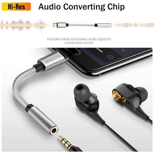  [아마존베스트]GLUBEE USB C Headphone Adapter, UBS C to 3.5 mm Jack Adapter Audio for Pad Pro 2020, Samsung Galaxy S20/Note 20/S20 Plus, Huawei P30 Pro/P20/P20 Pro, OnePlus 8/7, Pixel 4/3