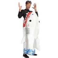 Party City Shark Attack Survivor Halloween Costume for Adults, Standard Size, Includes Pullover Tunic