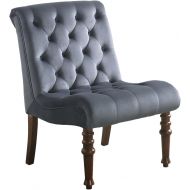 Best Master Furniture YF06 Accent Chair, Regular, Grey