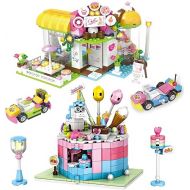 Friends Park Cafe Shop and Heart Cake House Building Set for Girls 6-12, Imaginative and Creative Toy Building Blocks Kit Best Gift for Kids, Boys, and Girls Ages 6+ New 2023 (790 Pieces)