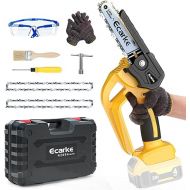 Cordless Power Chainsaw, for DeWALT 20V Max Lithium Battery 6-Inch Hand-held Mini Pruning Saw with Brushless Motor Replacement Chain Wood Cutting Tree Trimming Camping (Battery NOT Included)