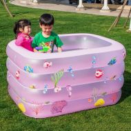YYCYY Folding Tub Inflatable Baby Swimming Pool Newborn Home Insulation Indoor Oversized Paddling Pool,Pink()