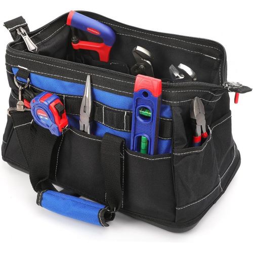  WORKPRO 16-inch Wide Mouth Tool Bag with Water Proof Molded Base
