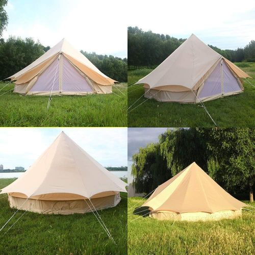  UNISTRENGH Waterproof Sunshade Heavy Duty Top Cover Roof Shelter for 3M 4M 5M 6M 7M Bell Tent
