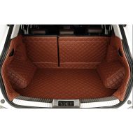 Auto Mall Custom Fit Full Covered Trunk Mats for Dodge Journey 7 Seats(Brown)