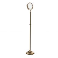 Allied Brass DMF-2/2X-BBR Adjustable Height Floor Standing Make-Up Mirror 8 Inch Diameter with 2X Magnification Brushed Bronze