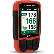 CANMORE HG200 Golf GPS - (Orange) Water Resistant Full Color Display with 40,000+ Essential Golf Course Data and Score Sheet, Free Courses Worldwide 1-Year Warranty