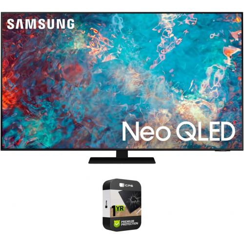 삼성 Samsung QN75QN85AA 75 Inch Neo QLED 4K Smart TV (2021) Bundle with Premium 1 YR CPS Enhanced Protection Pack