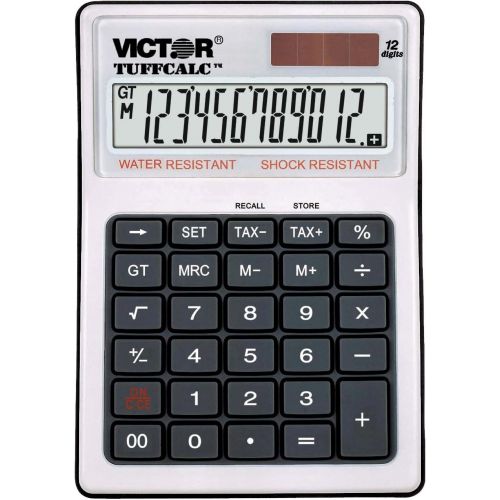  [아마존베스트]Victor 99901 TuffCalc Calculator, White, 1.8 x 4.6 x 6.5