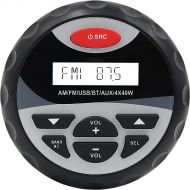 [아마존베스트]Herdio Weather-proof Marine Stereo , Boat Gauge Audio In-Dash , Bluetooth, Digital Media Receiver MP3 /USB/AM /FM (No CD Player)