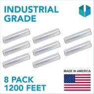 Dallas Packaging Supplies 18x 1200 FT Roll - 80 Gauge Thick 58 Lbs per Case, Stretch wrap Moving & Packing Wrap. Industrial Strength, Plastic Pallet Shrink Film Ideal For Furniture, Boxes, Pallets… (CLEAR)