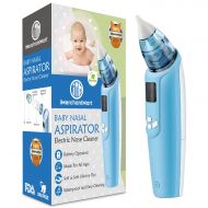 IMerchantMart Baby Nasal Aspirator - Safe Electric Battery Operated Nose Cleaner with Built-in Light, Music, LCD Screen, and 3 Levels of Suction Power | Snot Sucker with Nose Tips for...