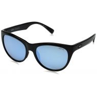 Revo Womens Polarized Sunglasses Barclay Cat Eye Frame 54 mm, Black Frame, Blue Water