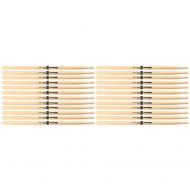 ProMark Promark American Hickory 2B Wood Tip Drum Stick (12 Pair Bundle)