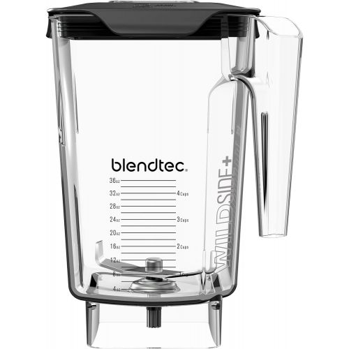  Blendtec WildSide+ Jar (90 oz volume/36 oz Wet/Dry Fillable) - Five Sided - Professional-Grade Blender Jar - Vented Latching Lid - BPA-free - Clear