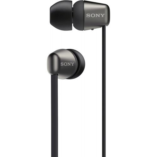 소니 Sony Wireless in-Ear Headset/Headphones with mic for Phone Call, Black (WI-C310/B)
