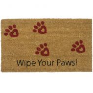 Rubber-Cal Wipe Your Paws! Doormat - 18 x 30 inches - Animal Doormats
